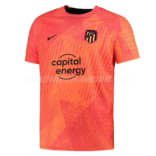 camiseta de entrenamiento atletico madrid pre-match naranja 2022-23