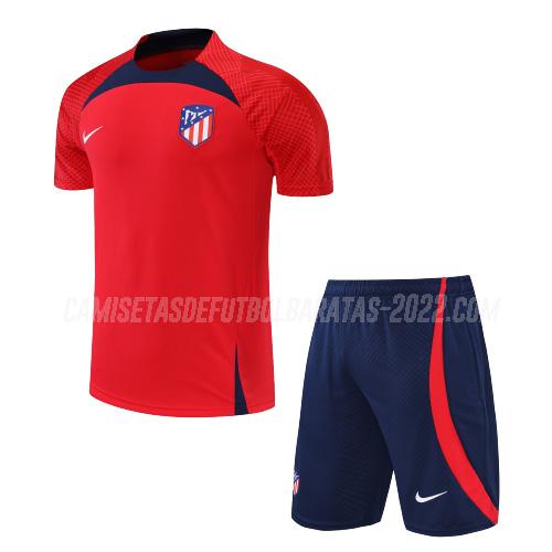 camiseta de entrenamiento atlético de madrid traje rojo 2022-23