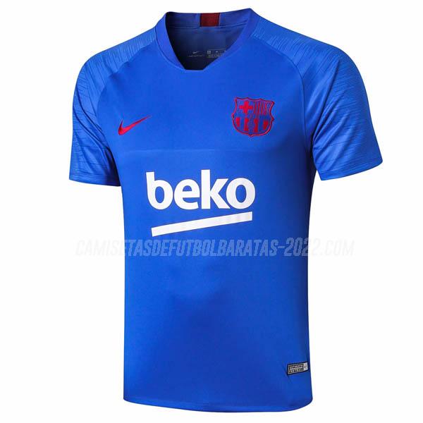camiseta de entrenamiento barcelona azul 2019-2020