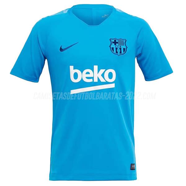 camiseta de entrenamiento barcelona i azul 2019-2020