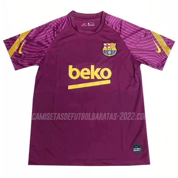 camiseta de entrenamiento barcelona púrpura 2019-2020