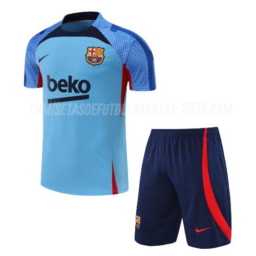 camiseta de entrenamiento barcelona traje azul 2022-23