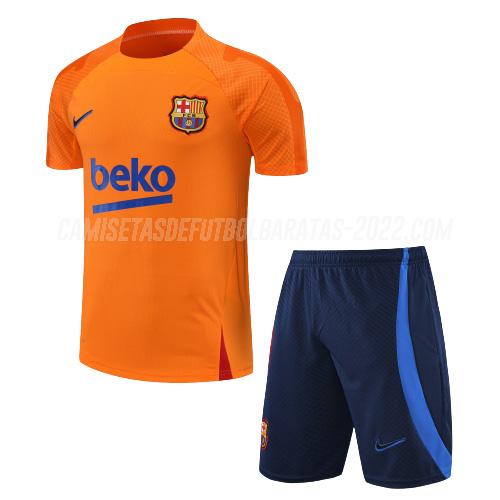 camiseta de entrenamiento barcelona traje naranja 2022-23