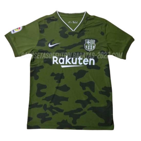 camiseta de entrenamiento barcelona verde 2020-21