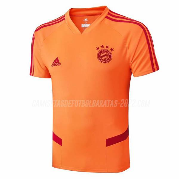 camiseta de entrenamiento bayern munich naranja 2019-2020