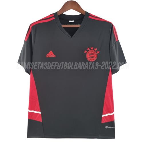 camiseta de entrenamiento bayern munich negro br2 2022-23