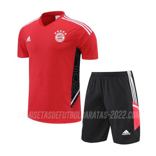 camiseta de entrenamiento bayern munich traje rojo 2022-23