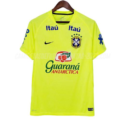 camiseta de entrenamiento brasil amarillo 2020-21