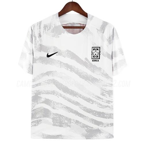 camiseta de entrenamiento corea del sur blanco 2022