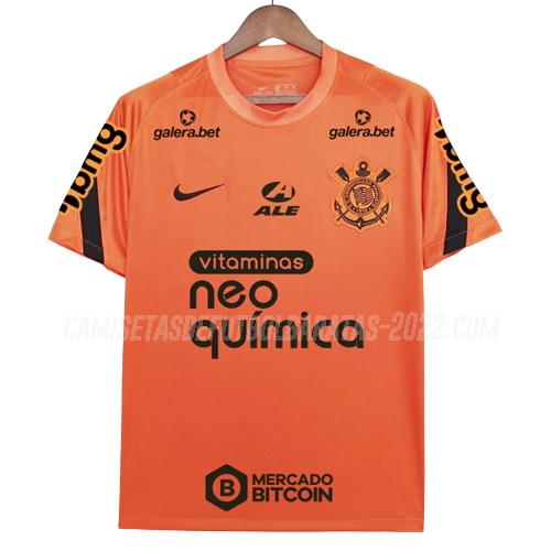 camiseta de entrenamiento corinthians todos patrocinadores naranja 2022-23