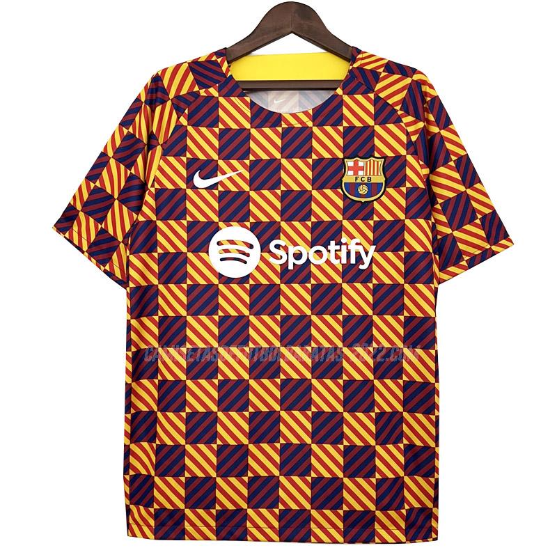 camiseta de entrenamiento de la barcelona amarillo 2023