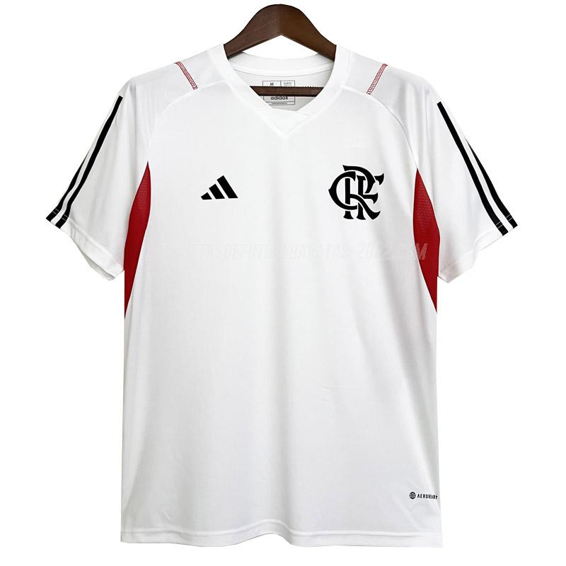 camiseta de entrenamiento de la flamengo blanco 2023-24