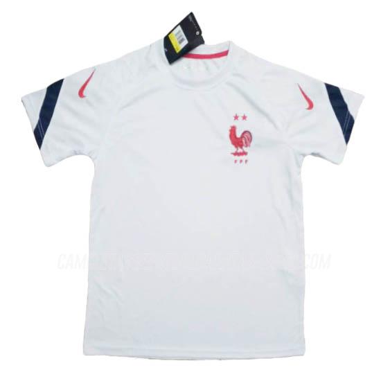 camiseta de entrenamiento francia blanco 2020-21