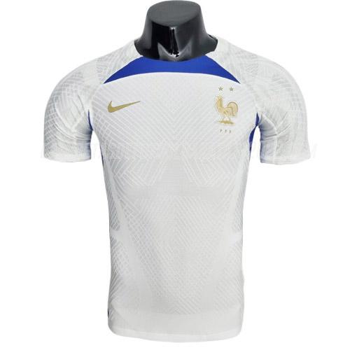 camiseta de entrenamiento francia edición de jugador blanco 2022