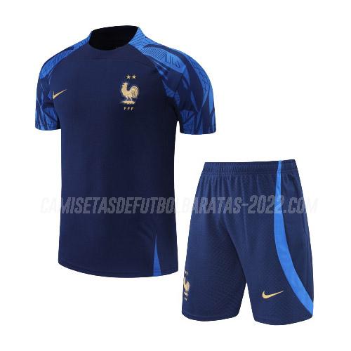 camiseta de entrenamiento francia traje fg1 azul 2022