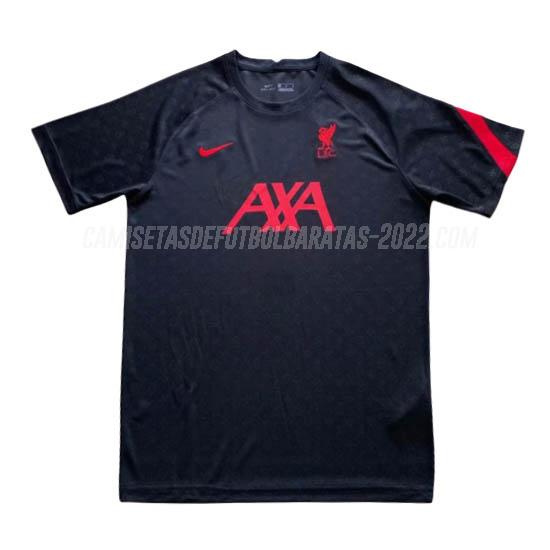 camiseta de entrenamiento liverpool negro 2020-21