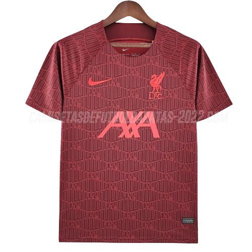 camiseta de entrenamiento liverpool rojo 2022-23