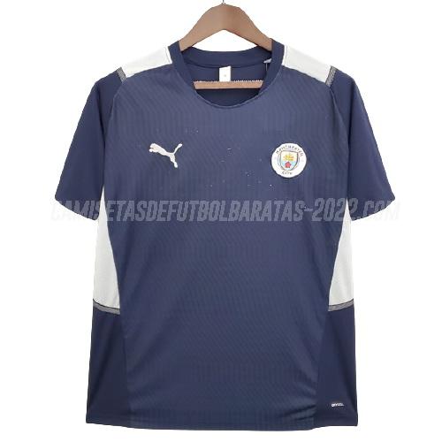 camiseta de entrenamiento manchester city azul 2021-22