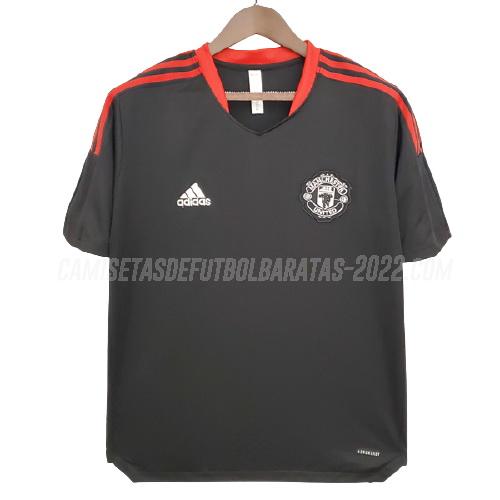 camiseta de entrenamiento manchester united negro 2021-22