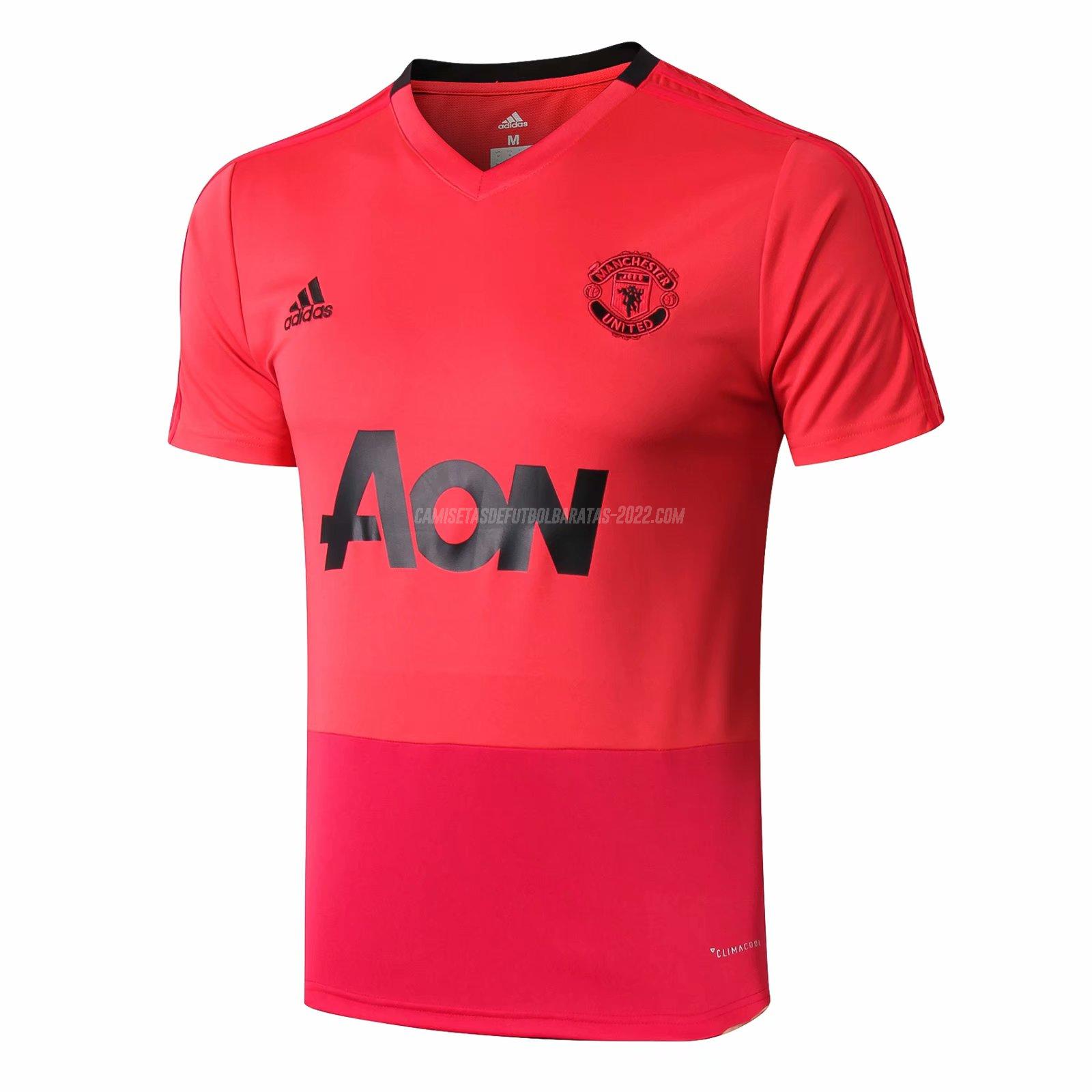 camiseta de entrenamiento manchester united rojo 2019-2020