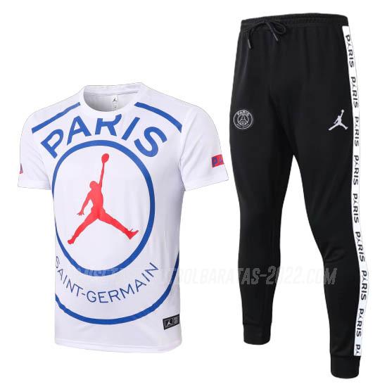 camiseta de entrenamiento paris saint-germain jordan blanco 2020