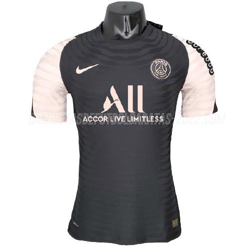 camiseta de entrenamiento paris saint-germain negro 2021-22