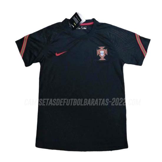 camiseta de entrenamiento portugal negro 2020-21