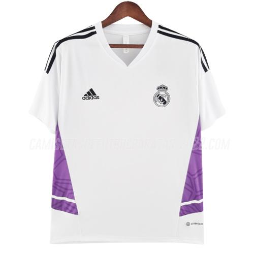 camiseta de entrenamiento real madrid blanco hm2 2022-23