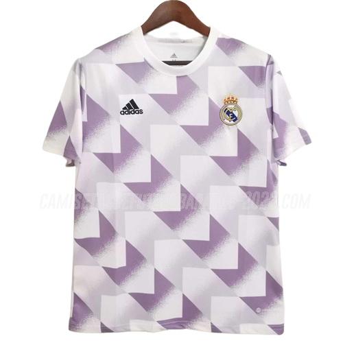 camiseta de entrenamiento real madrid violeta 2022-23