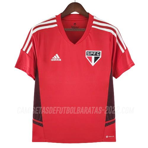 camiseta de entrenamiento sao paulo rojo 2022-23