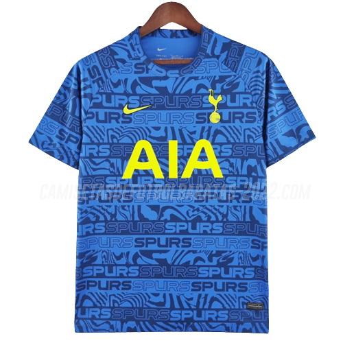 camiseta de entrenamiento tottenham azul 2022