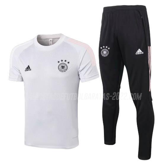camiseta de entrenamiento y pantalones alemania blanco 2020-2021