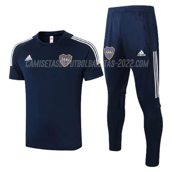 camiseta de entrenamiento y pantalones boca juniors azul marino 2020-21