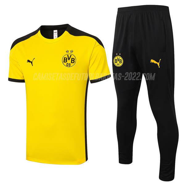 camiseta de entrenamiento y pantalones borussia dortmund amarillo 2020-21