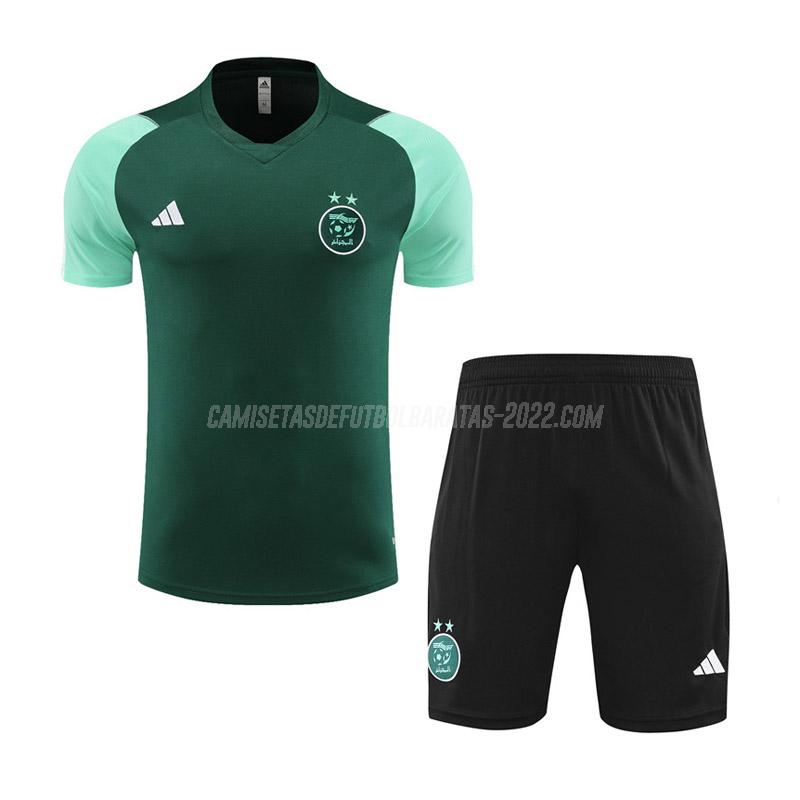 camiseta de entrenamiento y pantalones de la argelia verde 2023-24