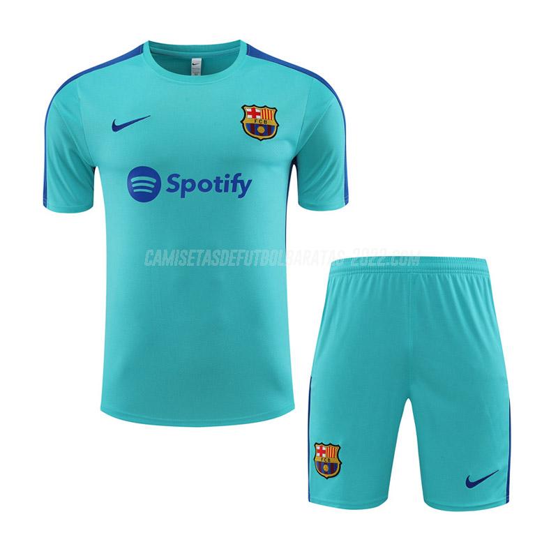 camiseta de entrenamiento y pantalones de la barcelona verde 2023-24