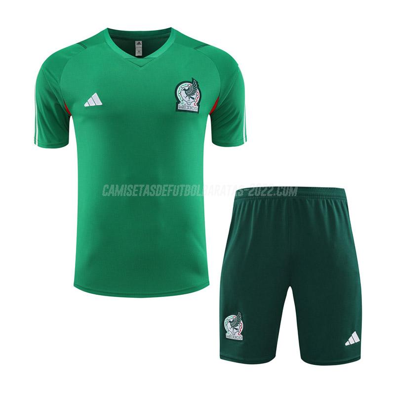 camiseta de entrenamiento y pantalones de la méxico verde 2023-24
