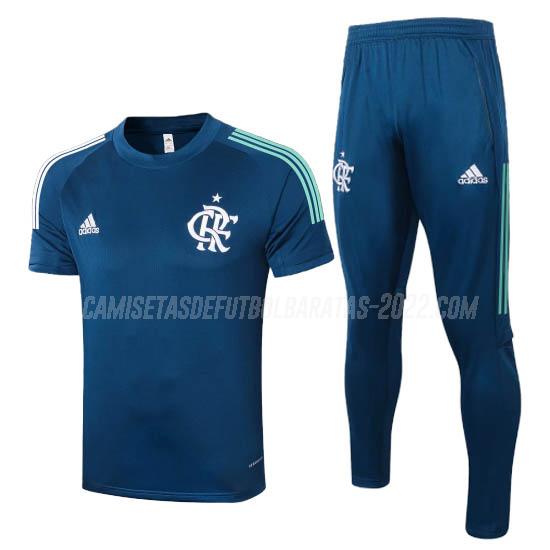 camiseta de entrenamiento y pantalones flamengo azul 2020-2021