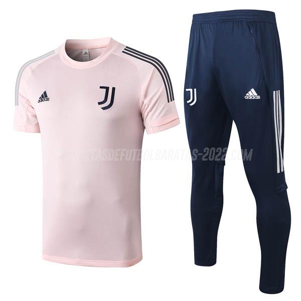 camiseta de entrenamiento y pantalones juventus rosado 2020-21