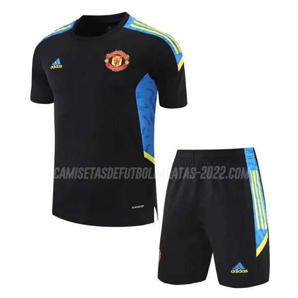 camiseta de entrenamiento y pantalones manchester united 08g6 negro 2021-22