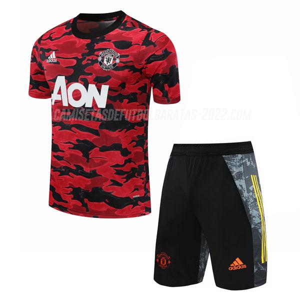camiseta de entrenamiento y pantalones manchester united pre-match 2021