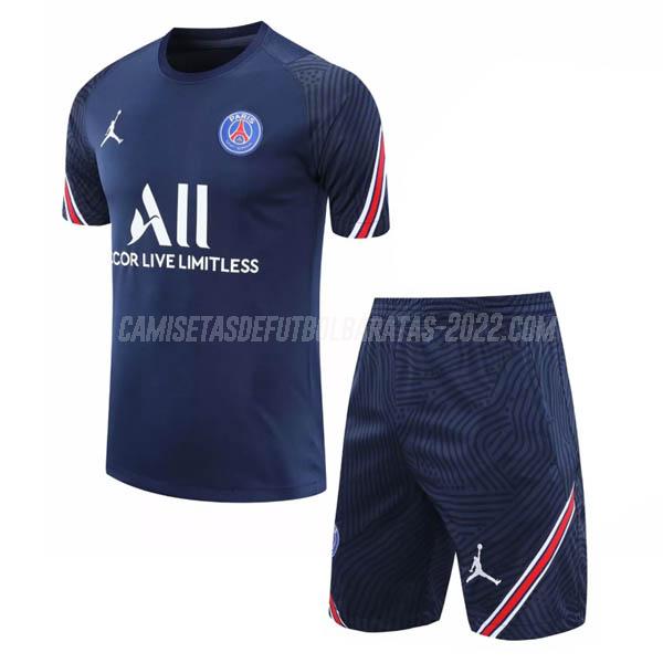 camiseta de entrenamiento y pantalones paris saint-germain azul 2020-21