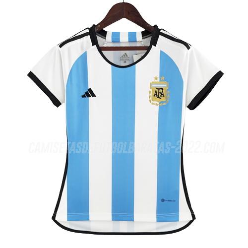 camiseta de la 1ª equipación argentina mujer 2022