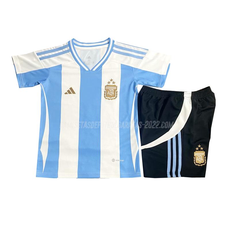 camiseta de la 1ª equipación argentina niños 2024