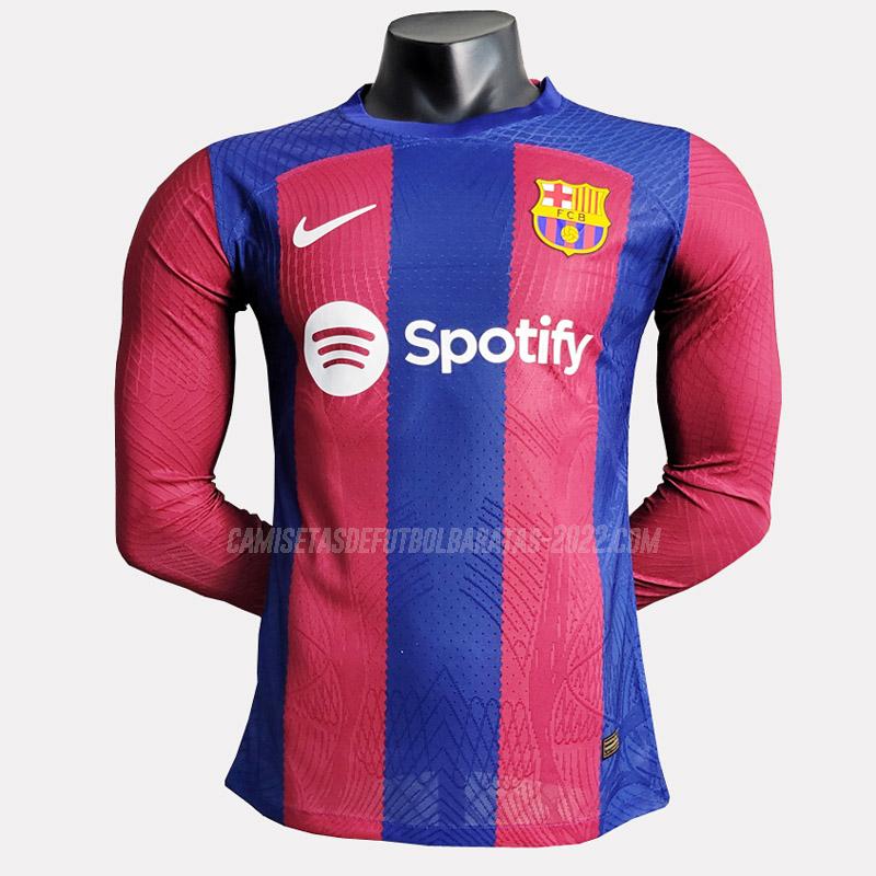  camiseta de la 1ª equipación barcelona edición de jugador manga larga 2023-24 