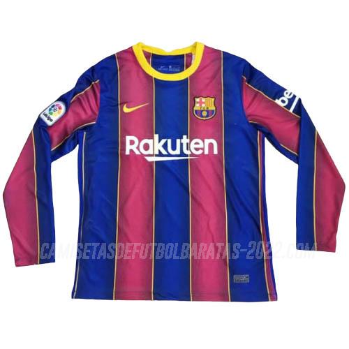 camiseta de la 1ª equipación barcelona manga larga 2020-2021