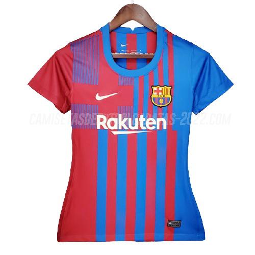camiseta de la 1ª equipación barcelona mujer 2021-22