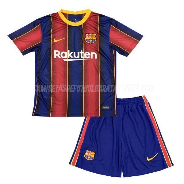 camiseta de la 1ª equipación barcelona niños 2020-21