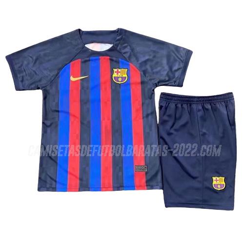 camiseta de la 1ª equipación barcelona niños 2022-23