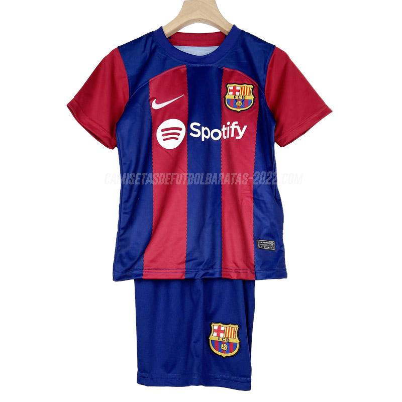 camiseta de la 1ª equipación barcelona niños 2023-24